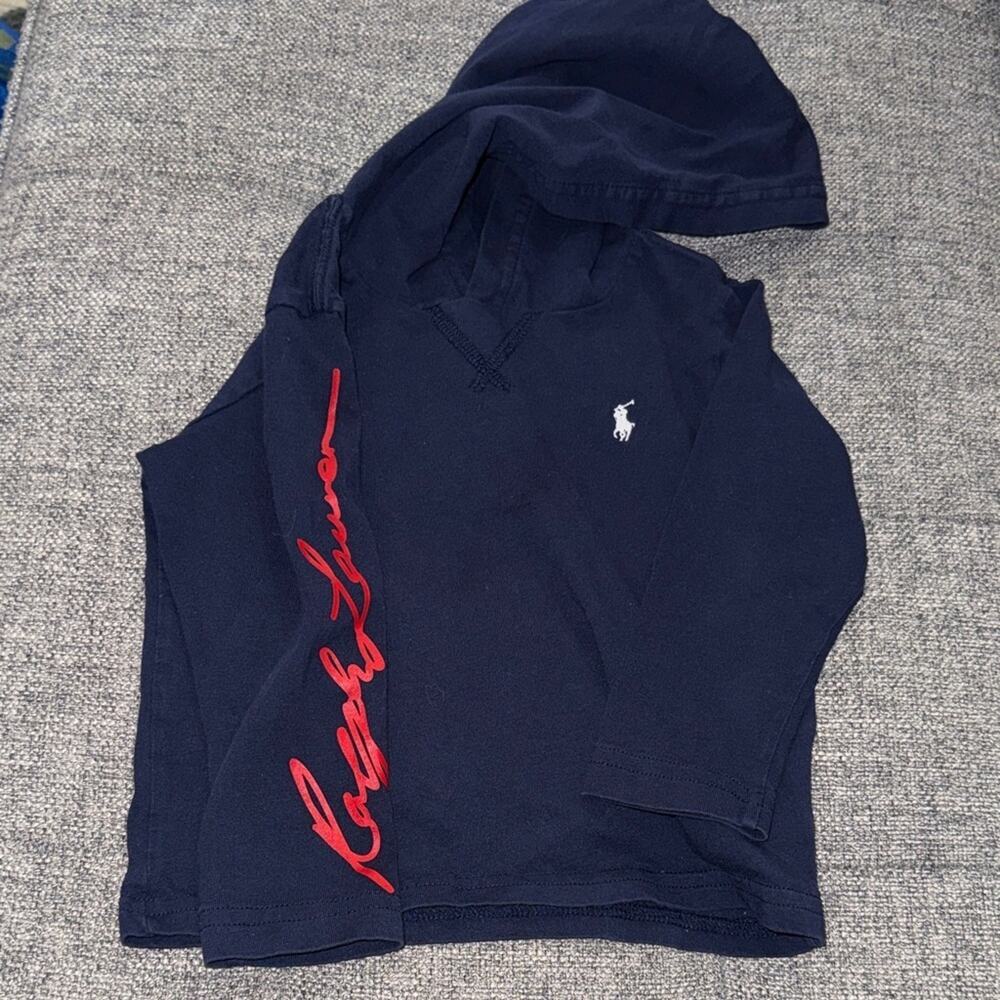 Polo long sleeve tee hoodie boys size 2t